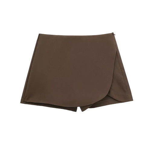 HXAO Women's Skirt Shorts 2024 Autumn Ladies Fashion Casual High Waist