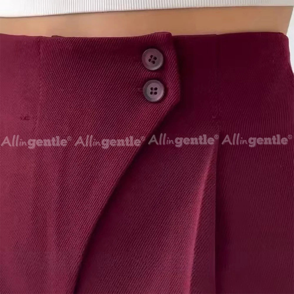 Women Pants Elegant Office Loose Fit Pants Casual Wear Wide Leg Comfortable Trousers Women's Pants Customize