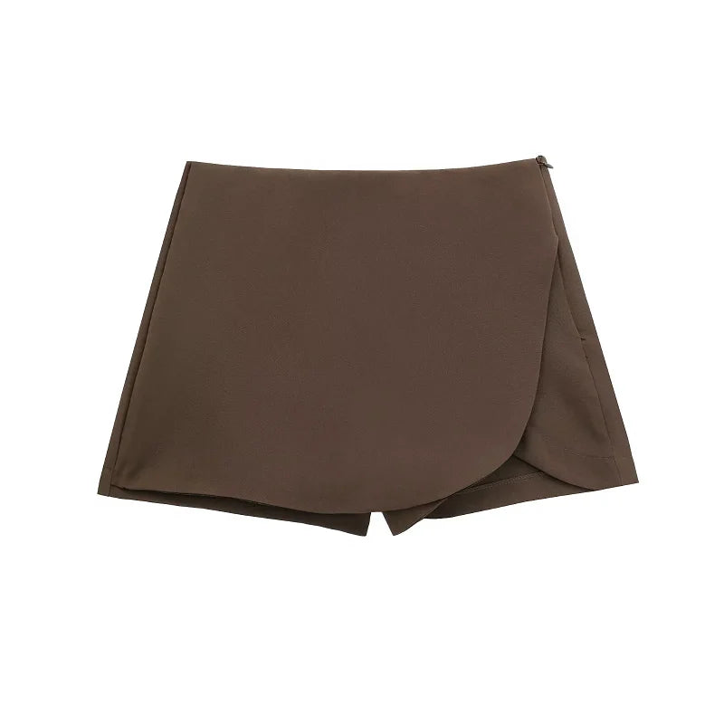 HXAO Women's Skirt Shorts 2024 Autumn Ladies Fashion Casual High Waist