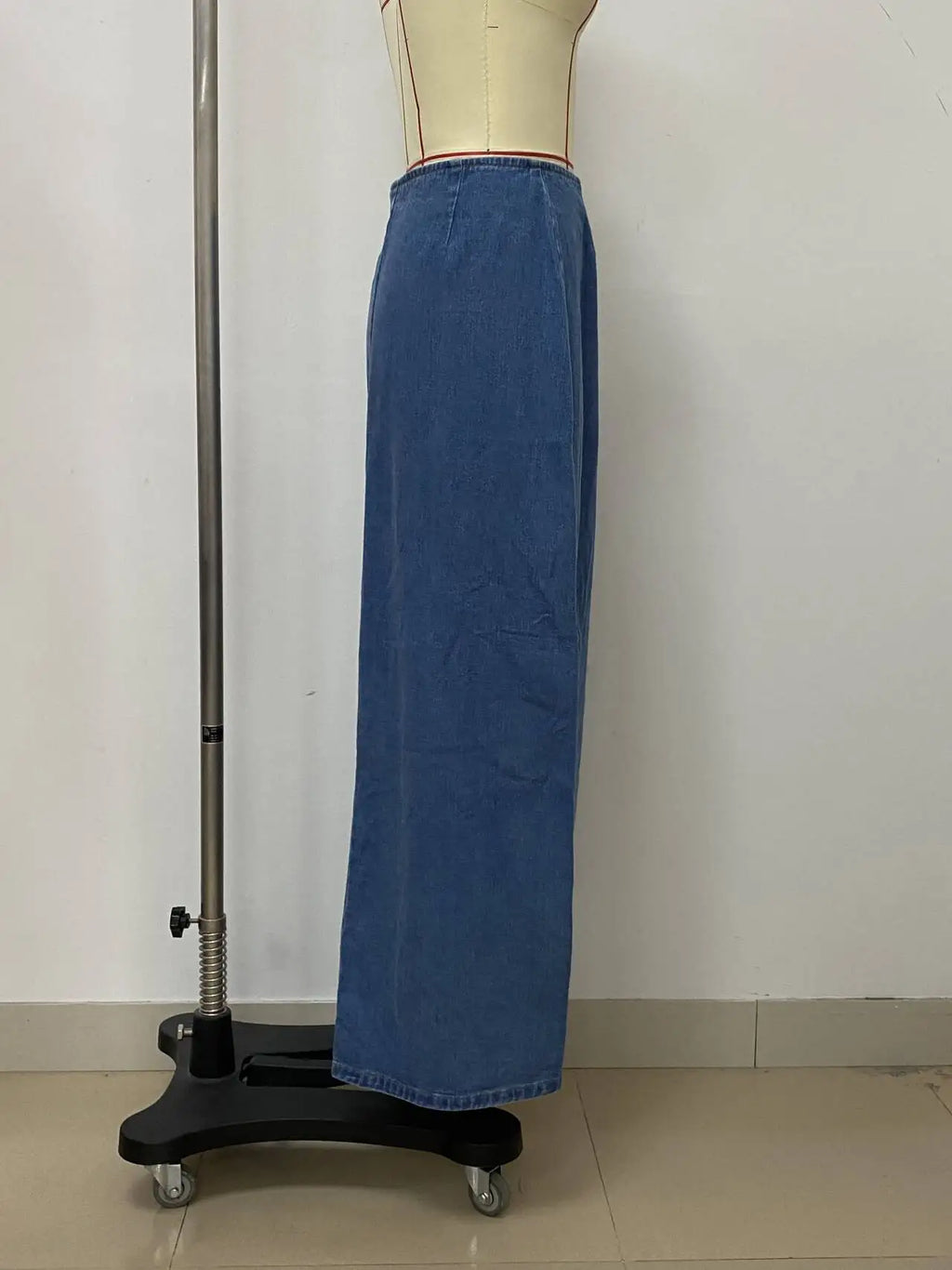 women's fashion corns wear rope clothing side split denim skirt